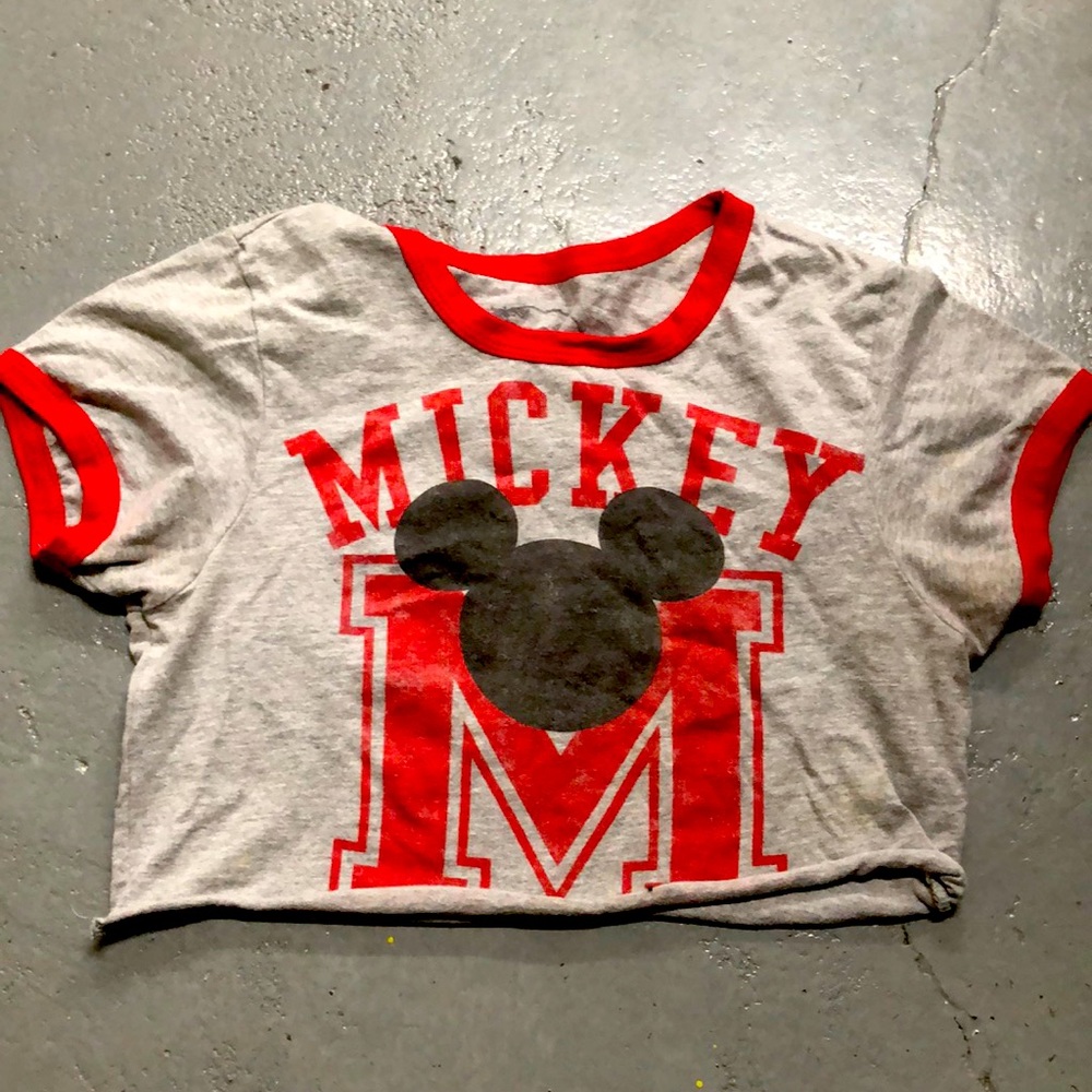 Disney crop tip shirt